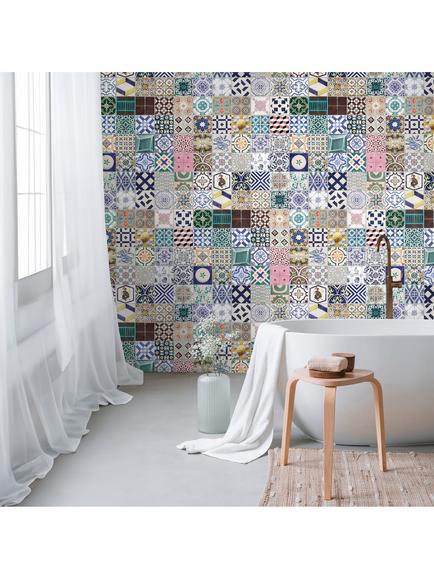 Galerie Moroccan Patchwork Wallpaper Mural, WH45205M - view 2, Wh45205m