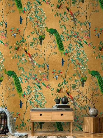 Galerie Ornamental Garden Aviary Wallpaper Mural, WH45248M - view 2, Wh45248m
