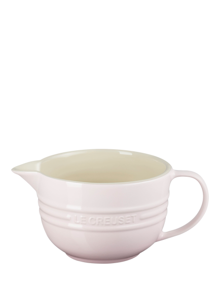 Le Creuset Stoneware Mixing Jug, 2L, Shell Pink, Shell Pink