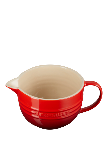 Le Creuset Stoneware Mixing Jug, 2L, Cerise - view 2, Cerise