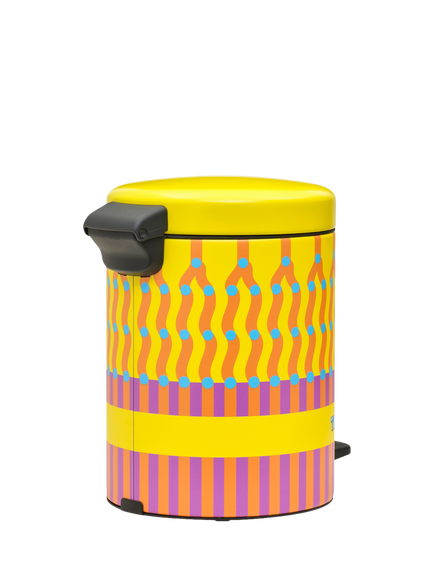 Brabantia newIcon Pedal Bin, 5L, Yinka Ilori - view 2, Yinka Ilori