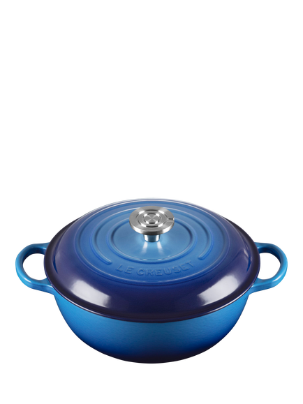 Le Creuset Provencale Cast Iron Casserole, 26cm, Azure - view 2, Azure