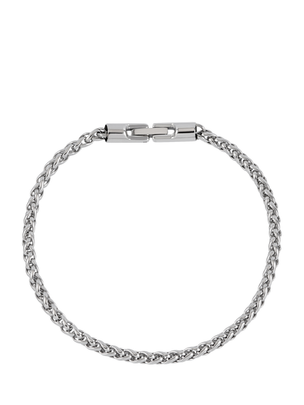 BARTLETT LONDON Men's Chunky Waterproof Chunky Spiga Chain, Silver, Silver