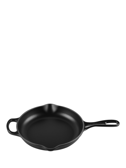 Le Creuset Cast Iron Signature Skillet, 23cm, Satin Black - view 2, Satin Black