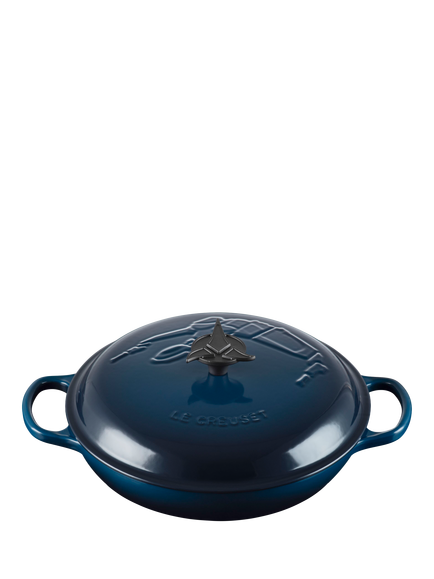 Le Creuset Star Trek Collection Klingon Cast Iron Shallow Casserole, 30cm, Nuit - view 2, Nuit