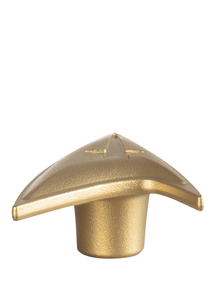 Le Creuset Star Trek Collection Starfleet Delta Casserole Knob, Gold, Gold