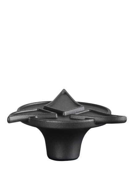 Le Creuset Star Trek Collection Klingon Trefoil Casserole Knob, Black, Black