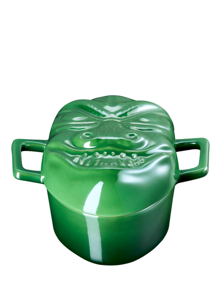 Le Creuset Star Trek Collection Gorn Stoneware Mini Casserole, Pearlized Bamboo - view 2, Pearlized Bamboo G