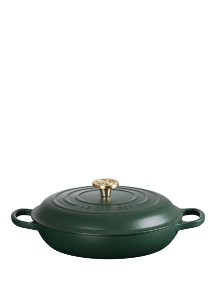 Le Creuset Cast Iron Signature Shallow Casserole, 30cm, Foret, Foret