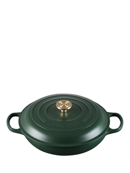Le Creuset Cast Iron Signature Shallow Casserole, 30cm, Foret - view 2, Foret