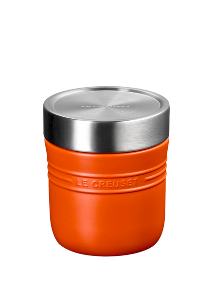 Le Creuset On The Go Stainless Steel Insulated Food Flask, 500ml, Volcanic, Volcanic