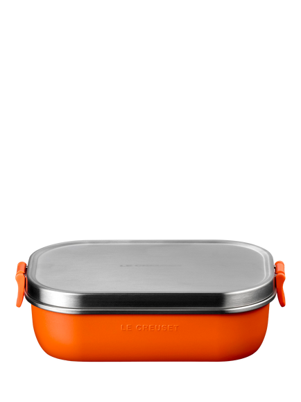 Le Creuset On The Go Stainless Steel Insulated Lunch Box, 900ml, Volcanic, Volcanic