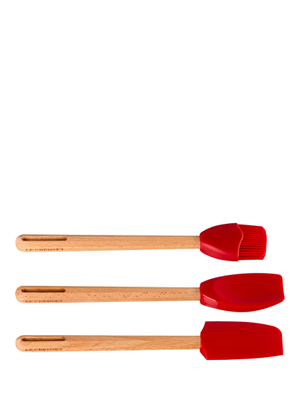 Le Creuset Silicone Utensil Tools, Set of 3, Cerise, Cerise