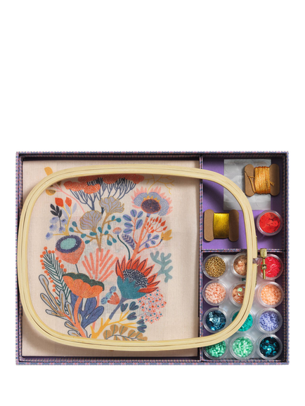 Djeco Atelier 58 Floral Beadwork Kit - view 2, Multi