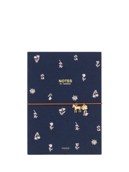 Papier Floral Fabric Lined Notebook, Multi