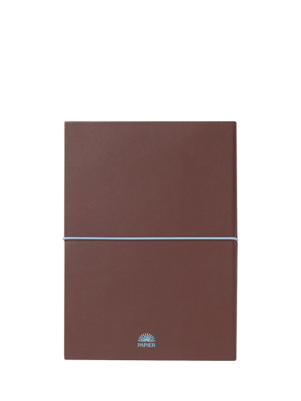 Papier PU Lined Notebook, Red - view 2, Multi