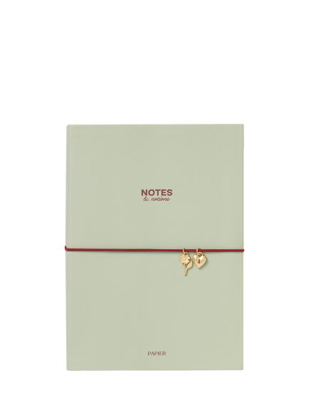 Papier PU Lined Notebook, Sage, Multi