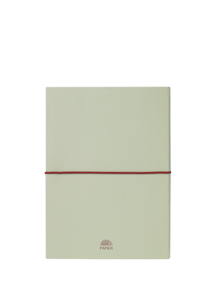 Papier PU Lined Notebook, Sage - view 2, Multi