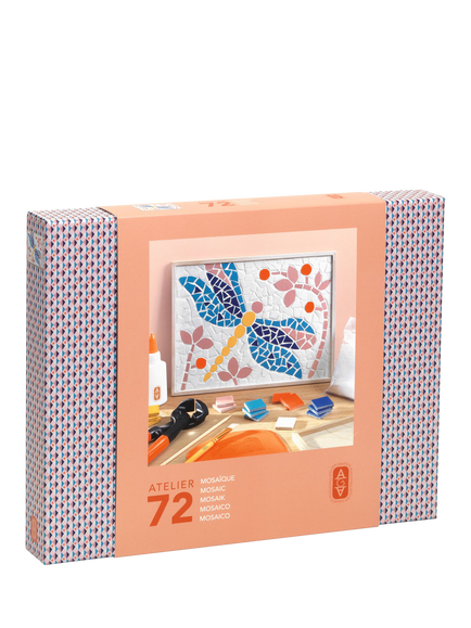 Djeco Atelier 72 Dragonfly Mosaic Kit, Multi
