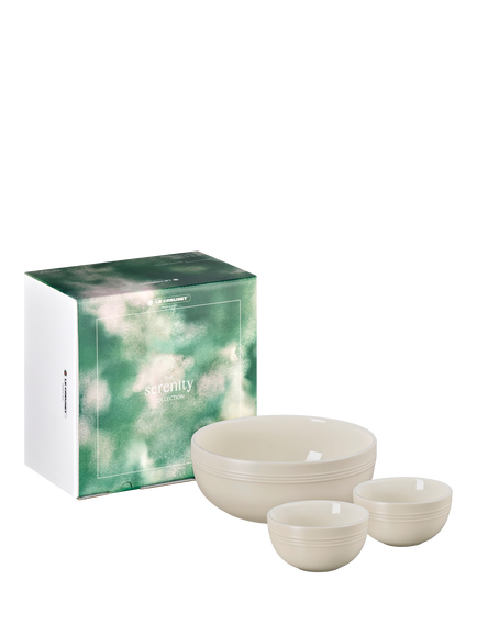Le Creuset Serenity Collection Stoneware Bowl, Set of 3, Brioche - view 2, Brioche