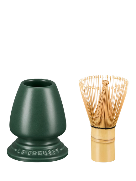 Le Creuset Serenity Collection Matcha Whisk & Stand Set, Foret, Foret