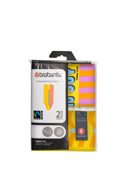 Brabantia Ironing Board Cover B Perfect Fit Top Layer, 124 x 38cm - Yinka Ilori - view 2, Yinka Ilori