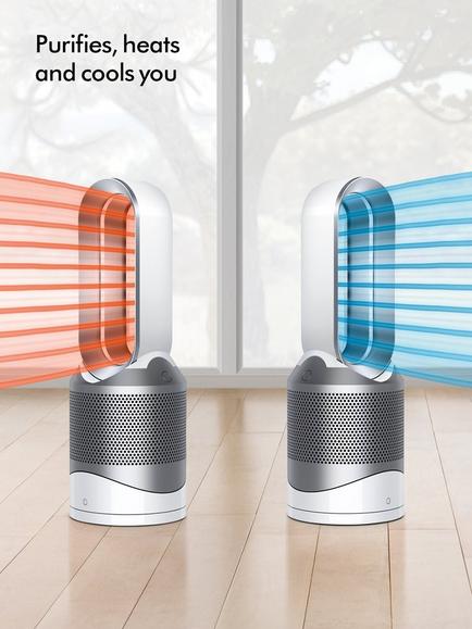 Dyson Hot+Cool HP00 Air Purifier, White Silver - view 2, White Silver