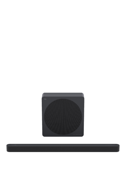 TCL A65K-UK Bluetooth Soundbar with Dolby Atmos, DTS:X & Wireless Subwoofer, Black, Black
