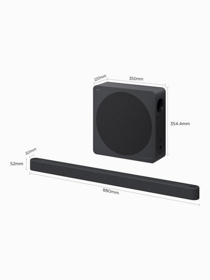 TCL A65K-UK Bluetooth Soundbar with Dolby Atmos, DTS:X & Wireless Subwoofer, Black - view 2, Black