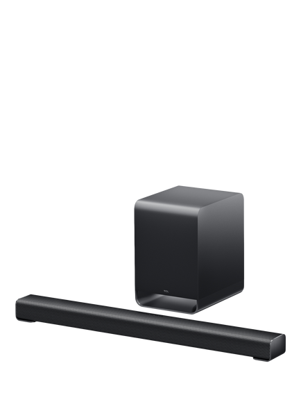 TCL S60K-UK Bluetooth Soundbar with Dolby Atmos, DTS:X & Wireless Subwoofer, Black, Black
