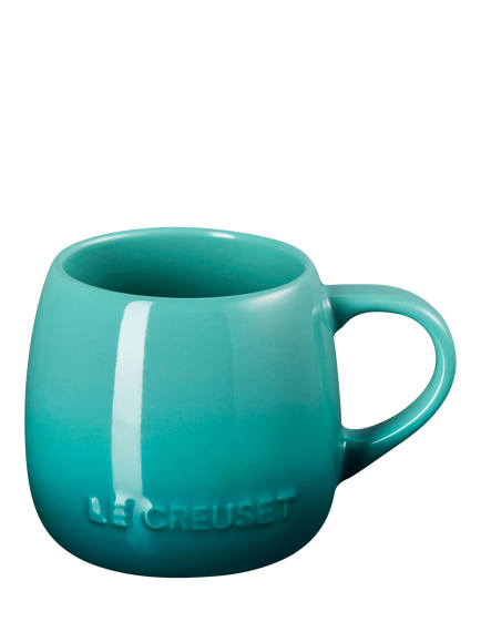 Le Creuset Stoneware Coupe Mug, 320ml, Bleu Rivieria