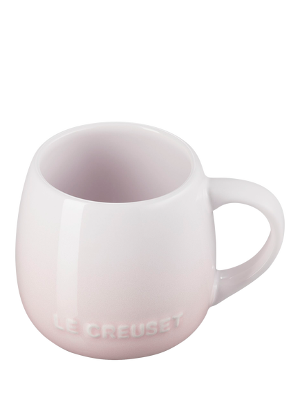 Le Creuset Stoneware Coupe Mug, 320ml, Shell Pink, Shell Pink