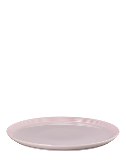 Le Creuset Stoneware Coupe Dinner Plate, 27cm, Shell Pink, Shell Pink