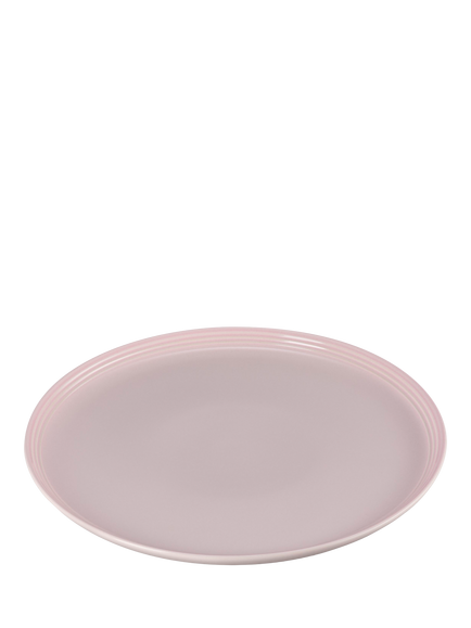 Le Creuset Stoneware Coupe Dinner Plate, 27cm, Shell Pink - view 2, Shell Pink