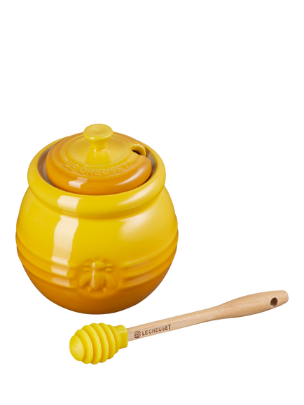 Le Creuset Stoneware Honey Pot & Dipper, Nectar - view 2, Nectar