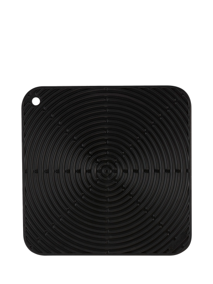 Le Creuset Large Cool Tool Silicone Trivet, Volcanic, Black
