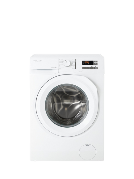 John Lewis OUTLET JLWM6841 Freestanding Washing Machine, 8kg Load, 1400rpm Spin, Like New, White, White