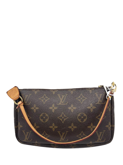 Pre-loved Louis Vuitton Vintage 2002 Monogram Pochette Bag, Brown, Brown