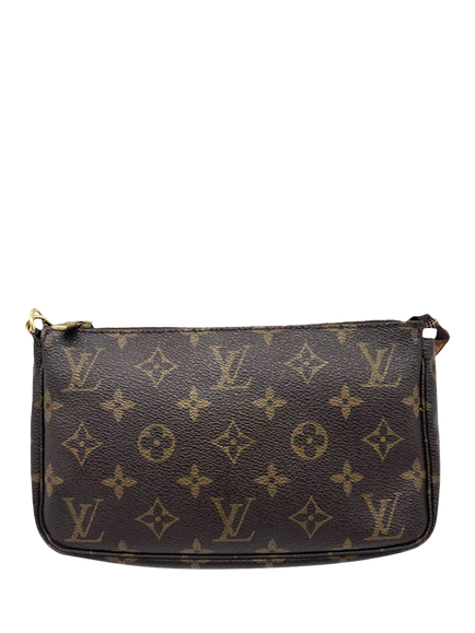 Pre-loved Louis Vuitton Vintage 2002 Monogram Pochette Bag, Brown - view 2, Brown