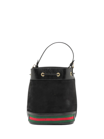 Pre-loved GUCCI Ophidia Suede 2-Way Shoulder Bag, Black - view 2, Black