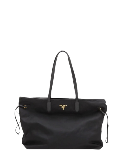 Pre-loved Prada Tessuto Nylon & Leather Tote Bag, Black, Black