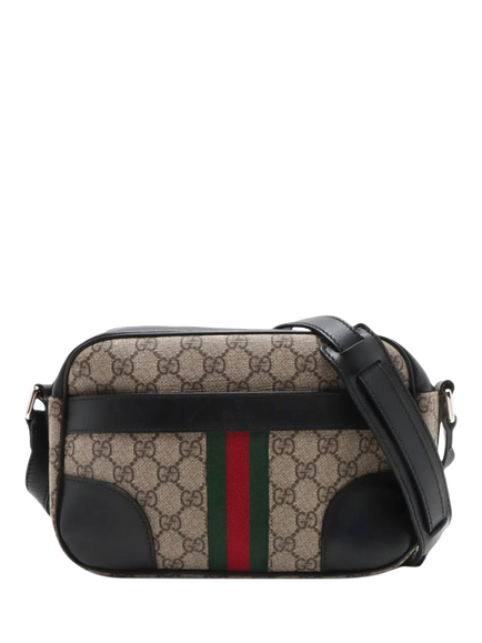 Pre-loved GUCCI GG Supreme Shoulder Bag, Brown, Brown