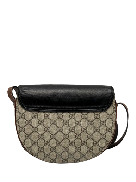 Pre-loved GUCCI GG Supreme Padlock Shoulder Bag, Brown - view 2, Brown