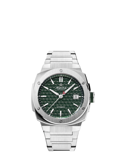 Alpina AL-525GR3AE6B Men's Alpiner Extreme Automatic Bracelet Strap Watch, Silver, Silver