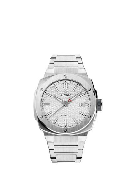 Alpina AL-525S3AE1B Unisex Alpiner Extreme Automatic Bracelet Strap Watch, Silver, Silver
