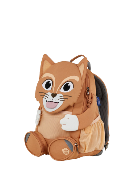 Affenzahn Kids' Large Friend Cat Backpack, Brown - view 2, Brown