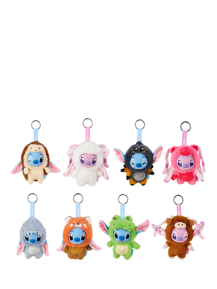 Disney Stitch and Angel Plush Keyring, Assorted, Multi