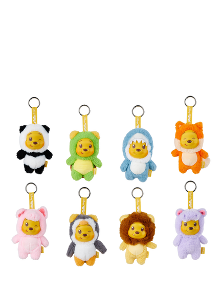 Disney Winnie the Pooh Plush Keyring, Assorted, Multi