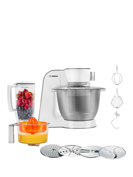 Bosch Series 4 MUM58W20GB 5-in-1 Stand Food Mixer, White, White