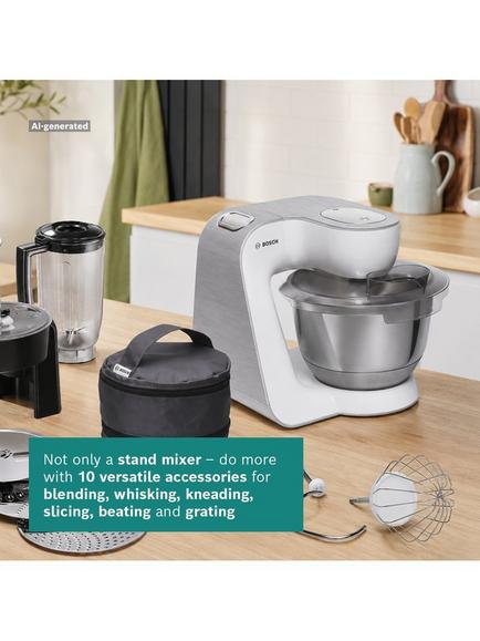 Bosch Series 4 MUM58W20GB 5-in-1 Stand Food Mixer, White - view 2, White